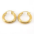 Timeless Gold Hoop Earrings – Sleek and Modern Design for Everyday Elegance - Begum