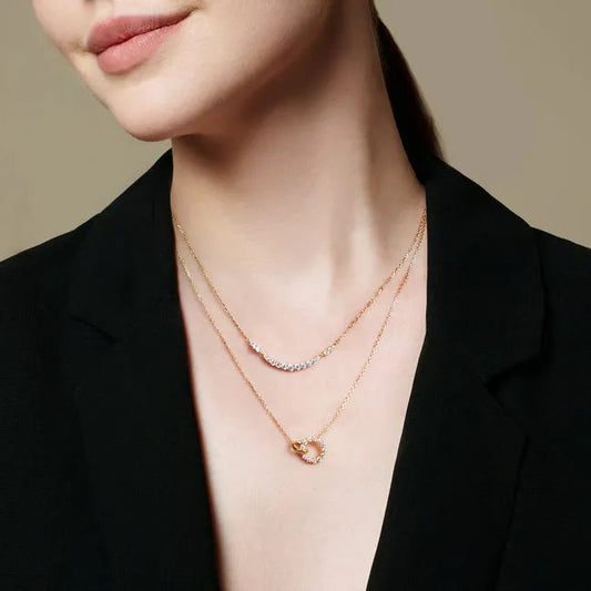Ania Haie Arc Pavé Necklace