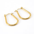 Elegant Geometric Gold Hoop Earrings – Minimalist Statement - Begum