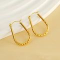 Elegant Geometric Gold Hoop Earrings – Minimalist Statement - Begum