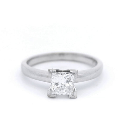 18ct White Gold Princess Cut Diamond Ring