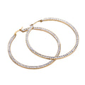 Elegant 18K Gold Plated Zircon Hoop Earrings – Perfect for Any Occasion - Begum