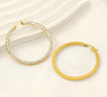 Elegant 18K Gold Plated Zircon Hoop Earrings – Perfect for Any Occasion - Begum