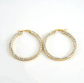 Elegant 18K Gold Plated Zircon Hoop Earrings – Perfect for Any Occasion - Begum