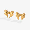 18k Gold Bow Earrings – Women's Jewelry for Parties and Everyday Wear - Begum