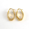 Triple-Layer 18K Gold Plated Hoop Earrings – Chic and Elegant Design - Begum