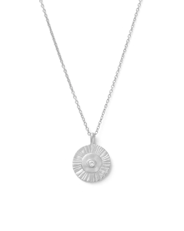 Kirstin Ash Silver Afterglow Coin Necklace