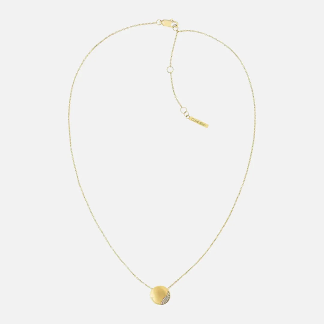 Calvin Klein Jewellery Gold Steel with Crystals Women's Pendant Necklace