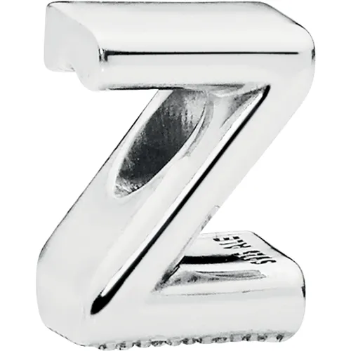 Letter Z Silver Charm