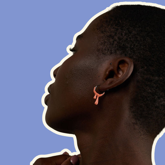 Gelato Silver Earring - Tangerine