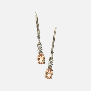 Orecchini Di Diamante Morganite