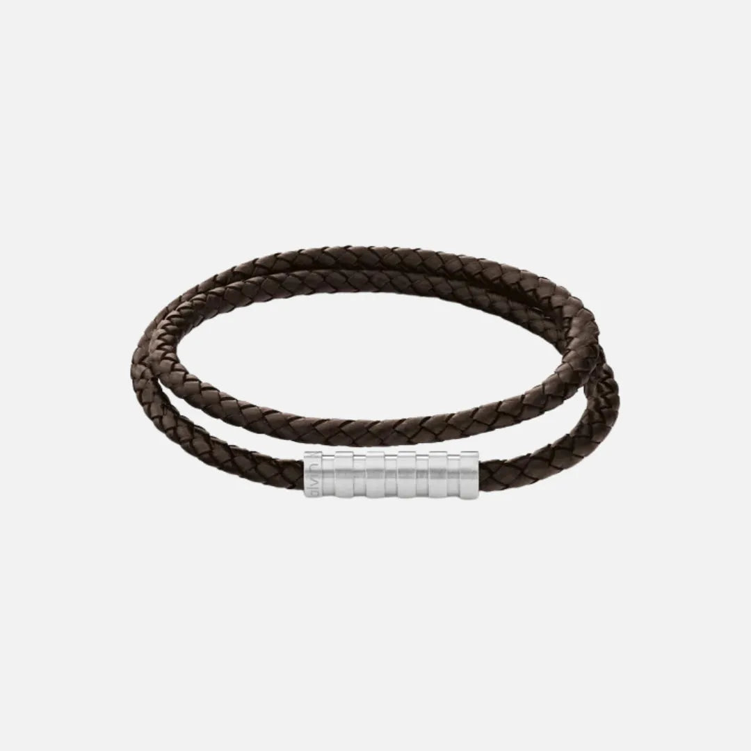 Calvin Klein Jewellery Black Leather Men's Leather Bracelet