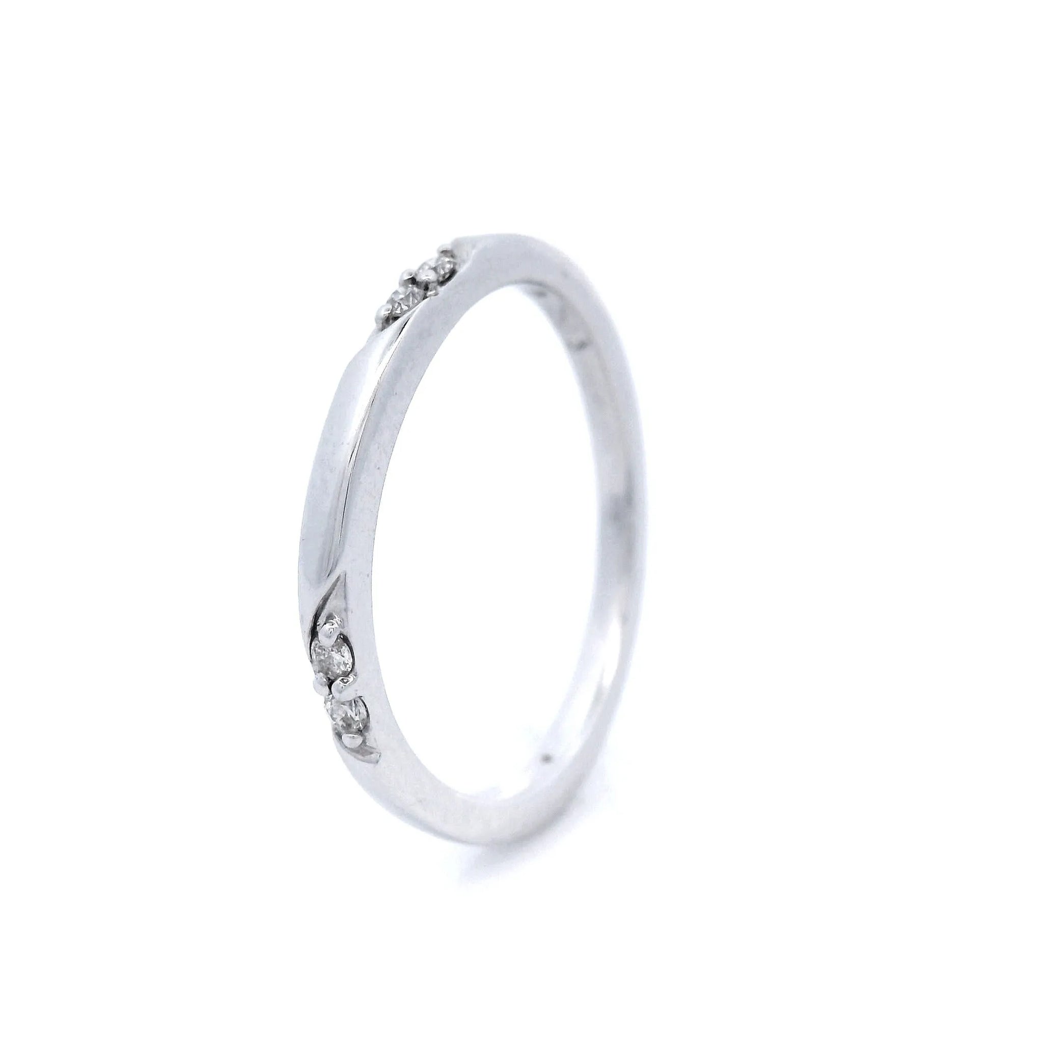 Argle Diamond Stacker Dress Ring set in 18ct Whte Gold