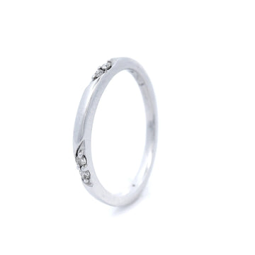 Argle Diamond Stacker Dress Ring set in 18ct Whte Gold