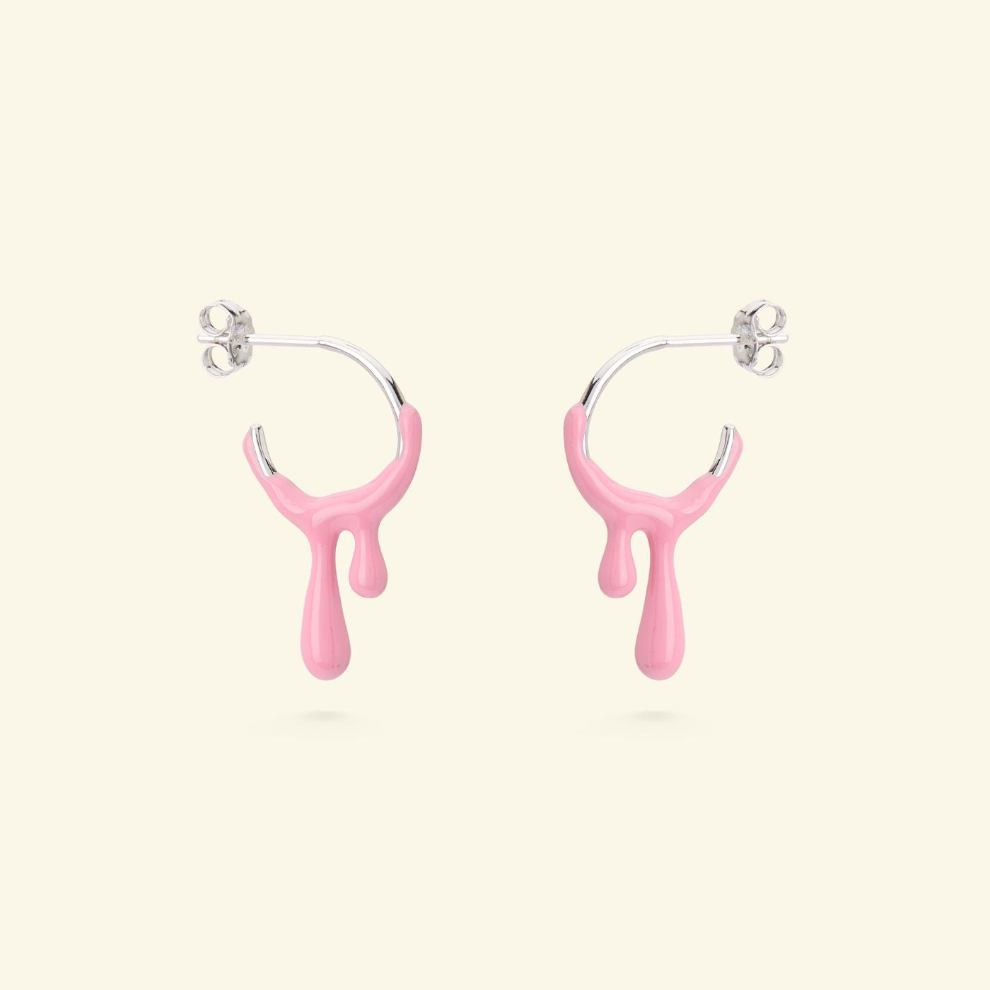Gelato Silver Earring - Raspberry