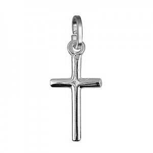 Sterling Silver Medium Tubular Cross