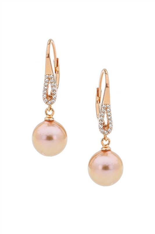 Pink Edison Freshwater Pearl Drio Earrings