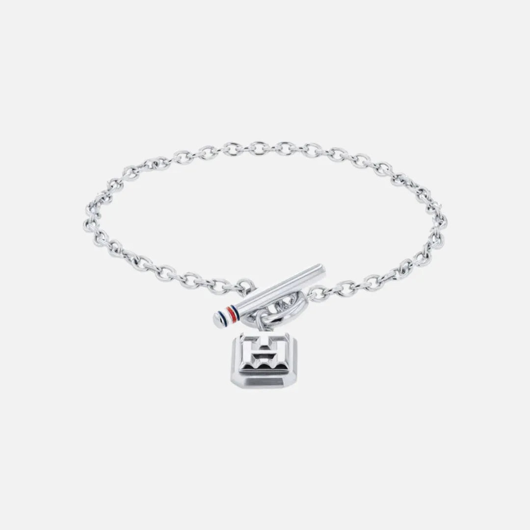 Tommy Hilfiger Polished Stainless Steel Anchor Link Bracelet