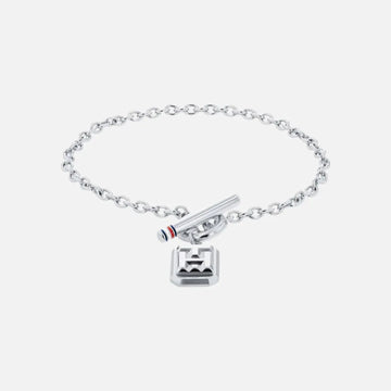 Tommy Hilfiger Polished Stainless Steel Anchor Link Bracelet