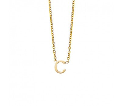 Gold Plated Intial "C" Necklace