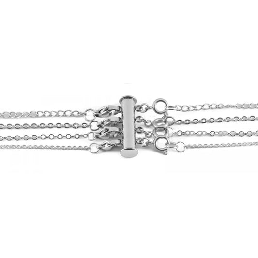 Allure Fashion Gold Three Layer Necklace Spacer