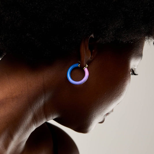 Tropicale Hoop Earring Dawn - Silver