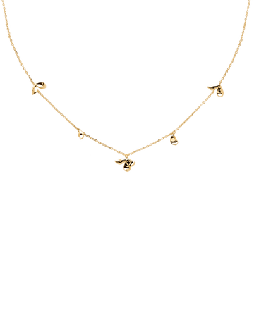 PDPAOLA Blossom Jasmine Gold Necklace