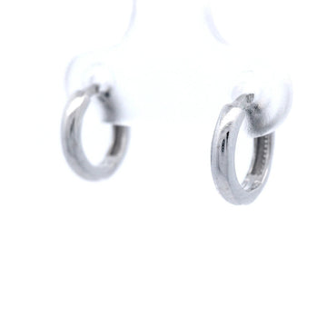 9 Carat White Gold Mini Plain Huggie
