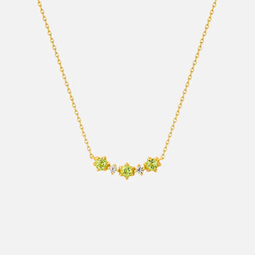 Ania Haie 14kt Gold Peridot and White Sapphire Necklace