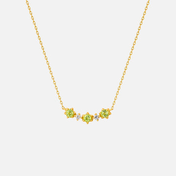 Ania Haie 14kt Gold Peridot and White Sapphire Necklace