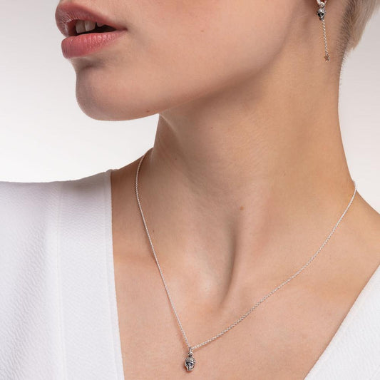 Thomas Sabo Charm Club Cubic Zirconia Skull 38-45cm
