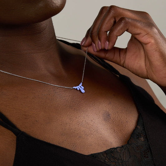 Gelato Silver Necklace - Lavender