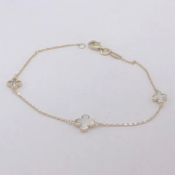 Mother of Pearl on Trace Bracelet