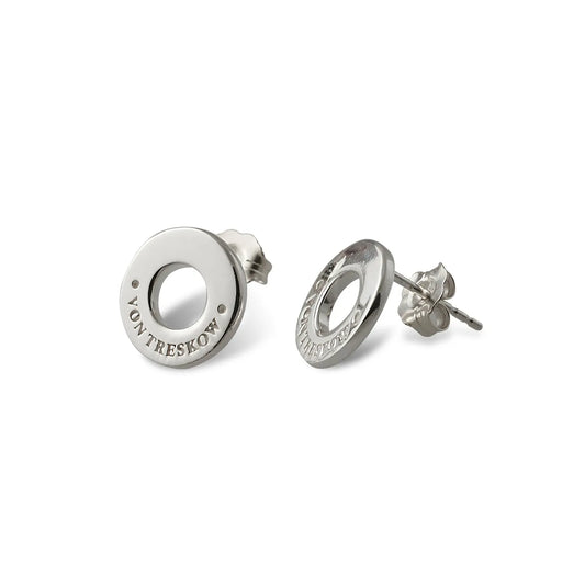 Von Treskow Sterling Silver Disc Studs