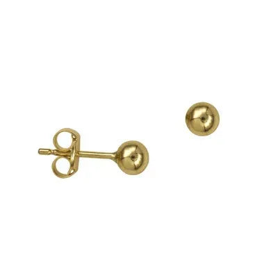 9 Carat 4mm Heavy Ball Studs