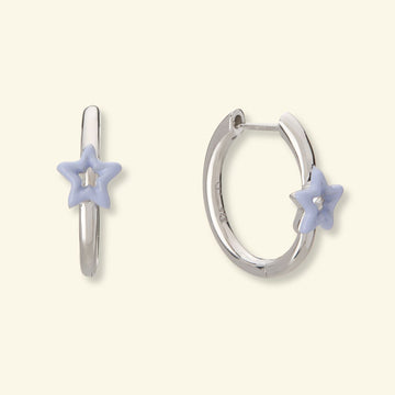 Cometa Star Hoop Earring