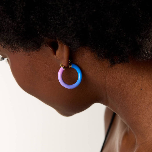 Tropicale Hoop Earring Dawn - Gold Vermeil