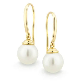 Freshwater Pearl Earring in Yellow Gold