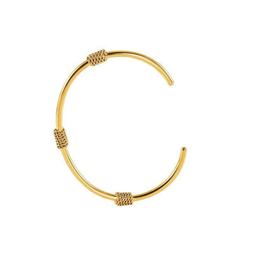 Sleek Gold-Filled Geometric Cuff Bracelet – Modern Minimalist Jewellery - Begum