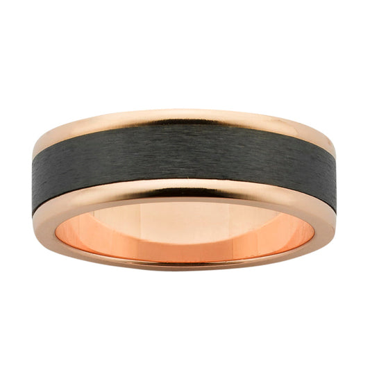 Gents Zirconium Wedding Band