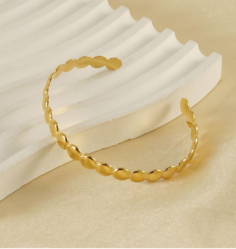 Classic Gold Cuff Bracelet – Timeless Polished Design for Elegant Style - Begum