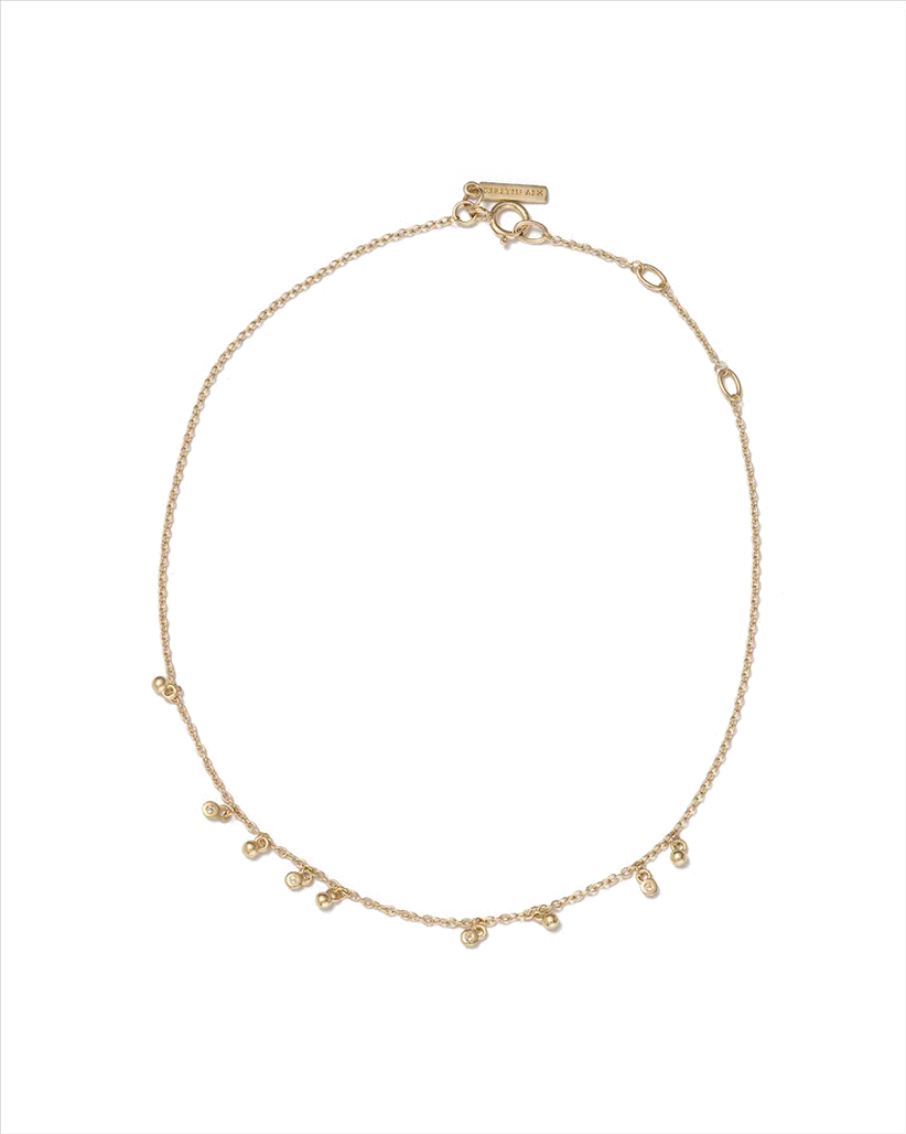Kirstin Ash Sea Mist 9 Carat Gold Anklet
