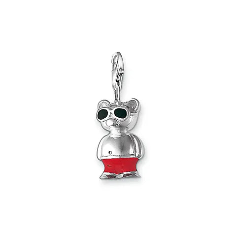 Thomas Sabo Cool Bear Black Sunglasses Red Short Charm