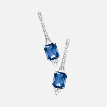 Thomas Sabo Heritage Blue Dangle Hoops