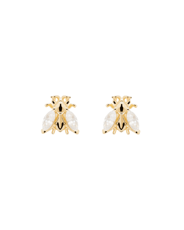PDPAOLA Zaza Buzz Gold Earrings