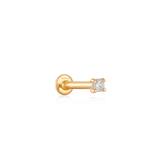 Ania Haie 14k Yellow Gold Star Single Diamond Labret