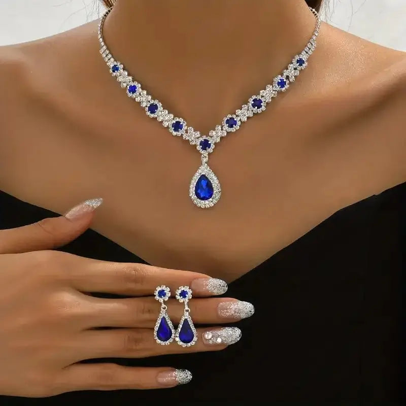 Synthetic Gems Jewellery Set - Begum