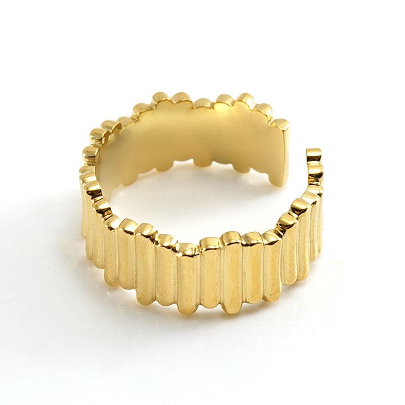 Trendy Geometric Stackable Ring - Adjustable Fashion Jewelry - Begum