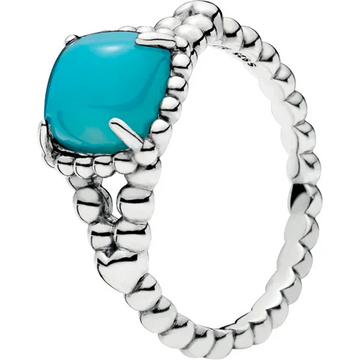 Vibrant Spirit Ring with Blue Crystal