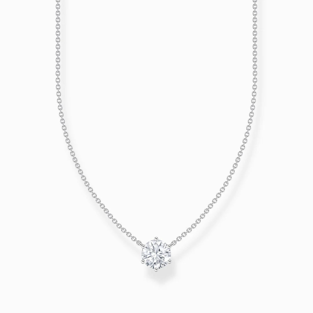 Thomas Sabo Necklace with White Zirconia Pendant
